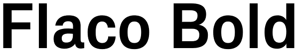 Flaco Bold Font