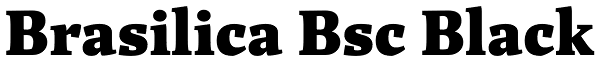 Brasilica Bsc Black Font