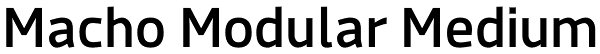 Macho Modular Medium Font