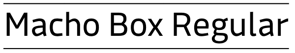 Macho Box Regular Font