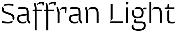 Saffran Light Font