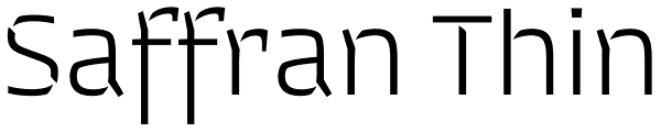 Saffran Thin Font