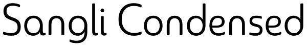 Sangli Condensed Font