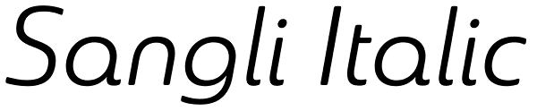 Sangli Italic Font