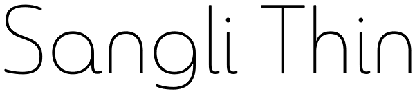 Sangli Thin Font
