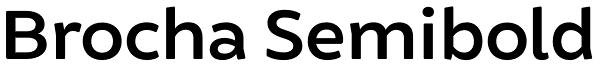 Brocha Semibold Font