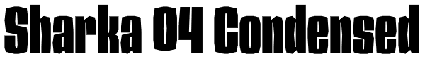 Sharka 04 Condensed Font