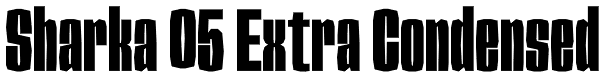 Sharka 05 Extra Condensed Font