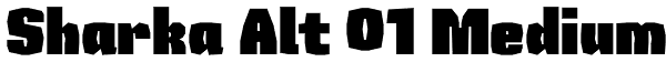 Sharka Alt 01 Medium Font