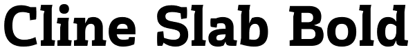 Cline Slab Bold Font