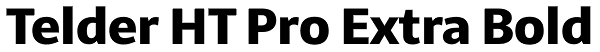 Telder HT Pro Extra Bold Font