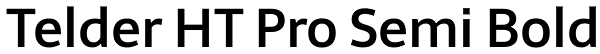 Telder HT Pro Semi Bold Font