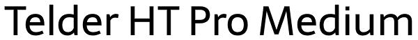 Telder HT Pro Medium Font