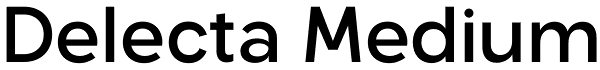 Delecta Medium Font