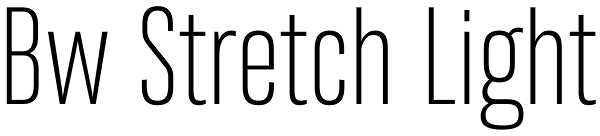 Bw Stretch Light Font