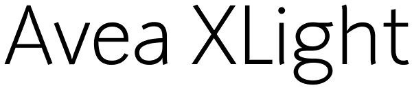 Avea XLight Font