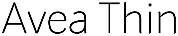 Avea Thin Font