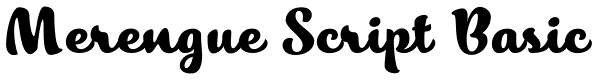 Merengue Script Basic Font