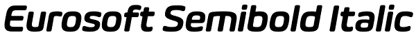 Eurosoft Semibold Italic Font