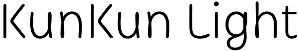 KunKun Light Font