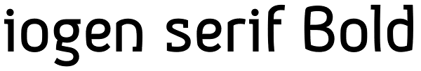 iogen serif Bold Font