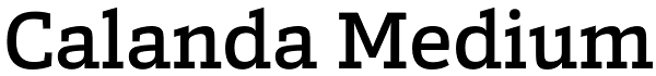 Calanda Medium Font