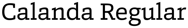 Calanda Regular Font