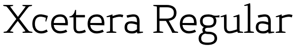 Xcetera Regular Font