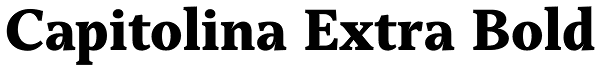 Capitolina Extra Bold Font