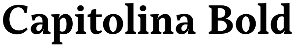 Capitolina Bold Font