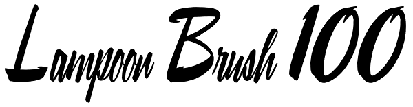 Lampoon Brush 100 Font