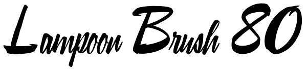 Lampoon Brush 80 Font