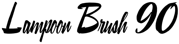 Lampoon Brush 90 Font