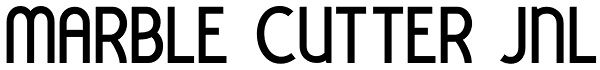 Marble Cutter JNL Font