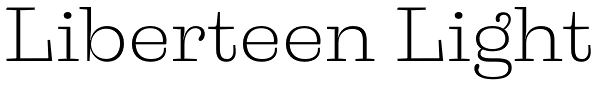 Liberteen Light Font