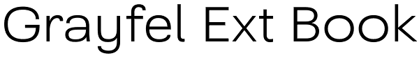 Grayfel Ext Book Font