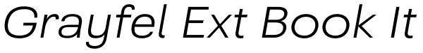 Grayfel Ext Book It Font