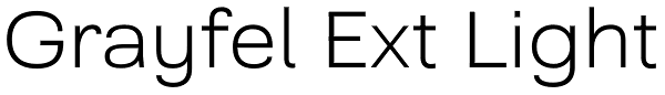 Grayfel Ext Light Font