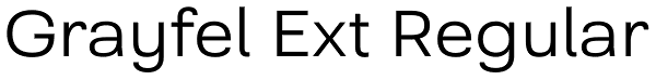 Grayfel Ext Regular Font