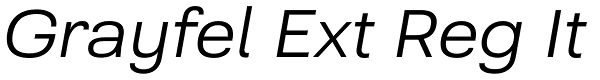 Grayfel Ext Reg It Font