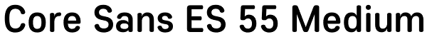 Core Sans ES 55 Medium Font