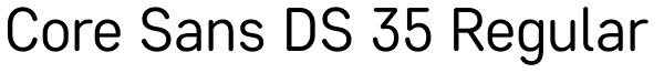 Core Sans DS 35 Regular Font