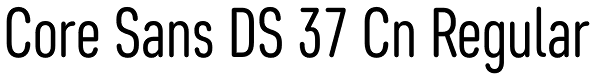 Core Sans DS 37 Cn Regular Font