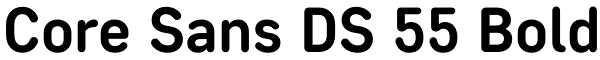 Core Sans DS 55 Bold Font