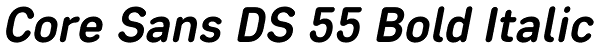 Core Sans DS 55 Bold Italic Font