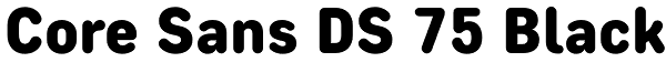 Core Sans DS 75 Black Font