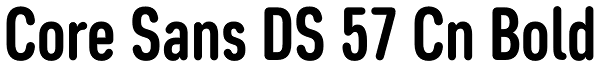 Core Sans DS 57 Cn Bold Font