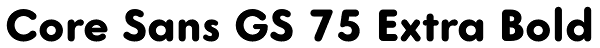 Core Sans GS 75 Extra Bold Font