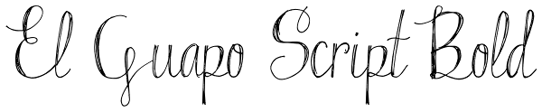 El Guapo Script Bold Font