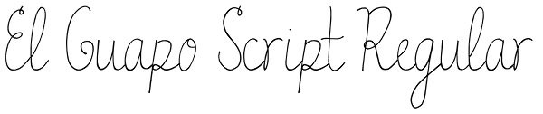 El Guapo Script Regular Font